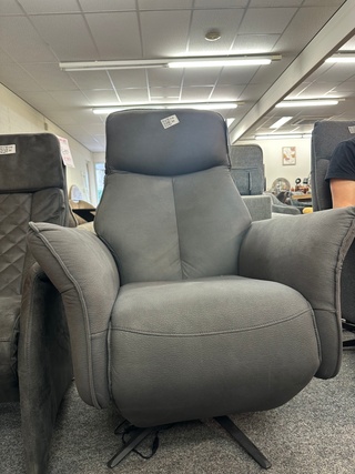 Relax fauteuil Harry, Microvezel, antraciet